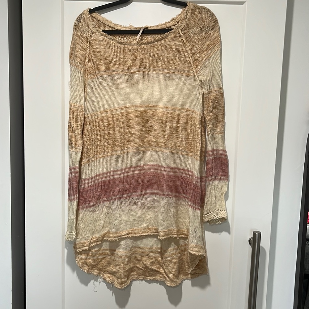 Free people crochet/knit tunic